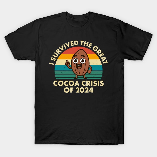 Cocoa Shortage Survivor - Chocolate Meltdown T-Shirt by Vauliflower